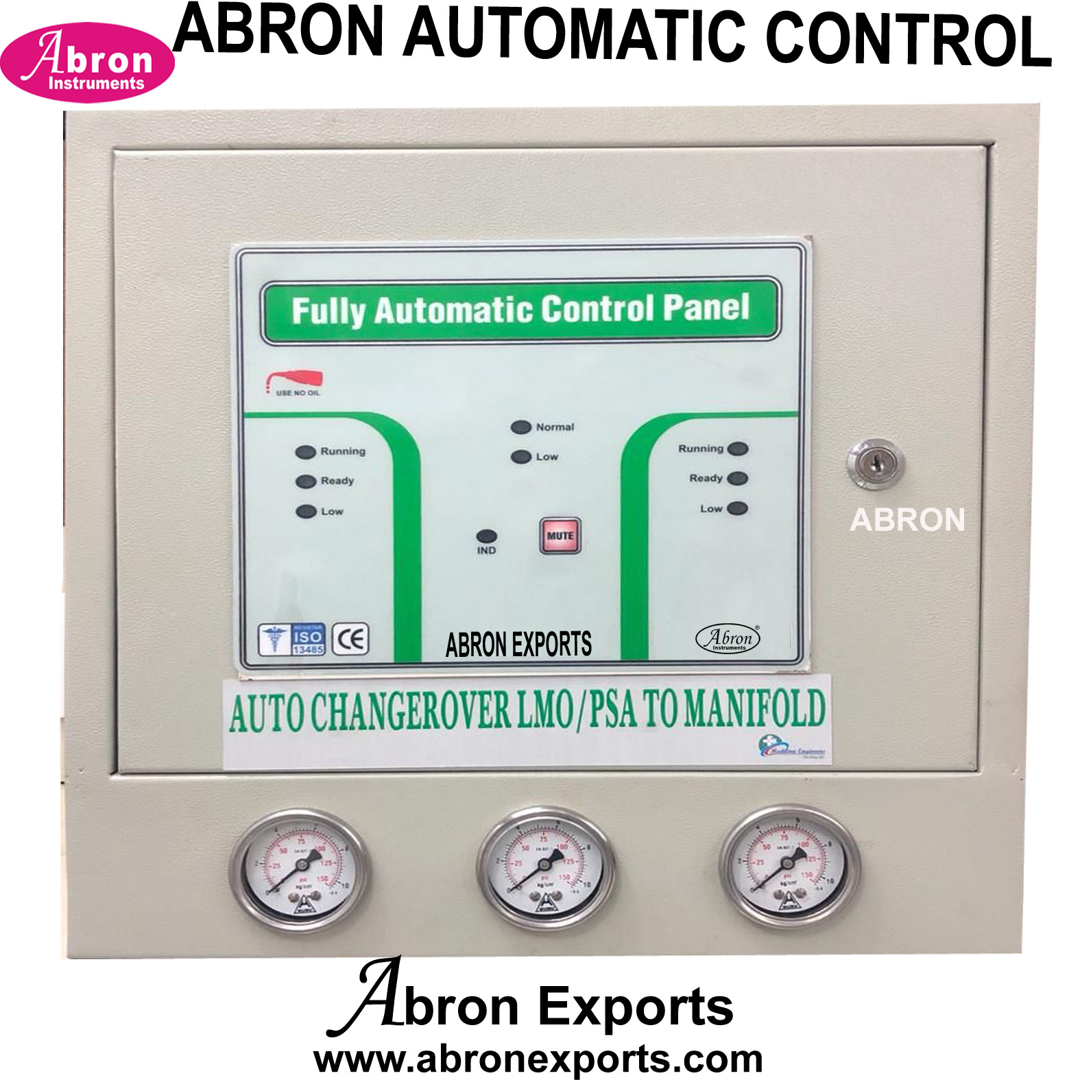 Medical Oxygen gas line automatic changer changeover LMP PSA to Manifold Abron ABM-1120CHA